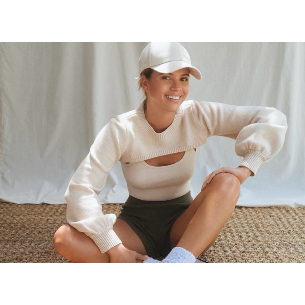 Bar III Cream Knit Sweater
